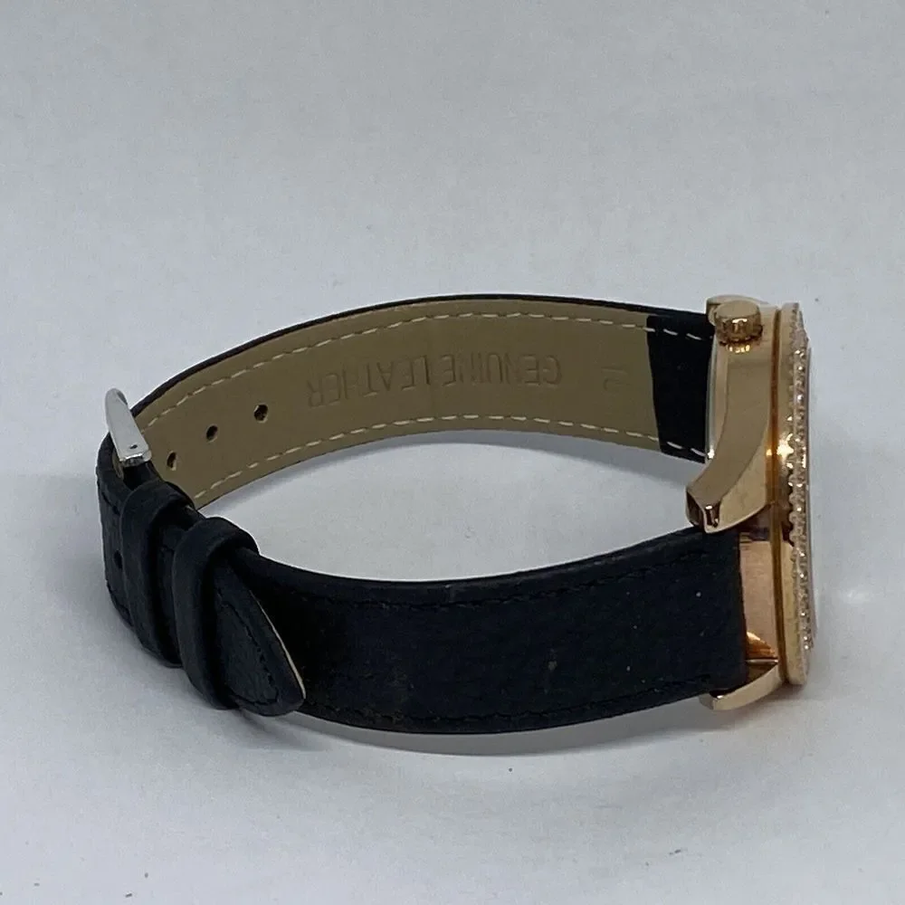 Fossil Stella ES3590 Women's Black Leather Analog Dial Quartz Wrist Watch OP796